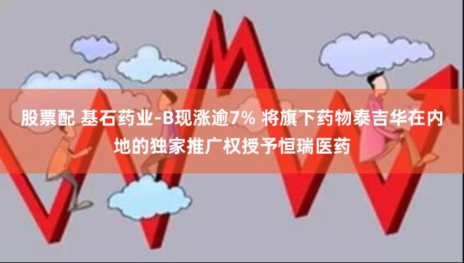 股票配 基石药业-B现涨逾7% 将旗下药物泰吉华在内地的独家推广权授予恒瑞医药